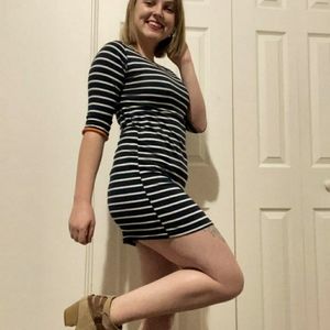 Womena striped dress.